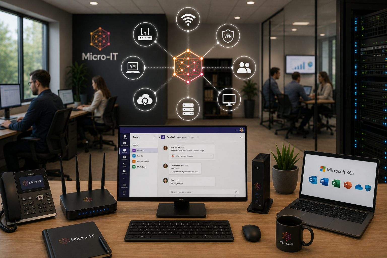 Infrastructure réseau et serveur pour PME