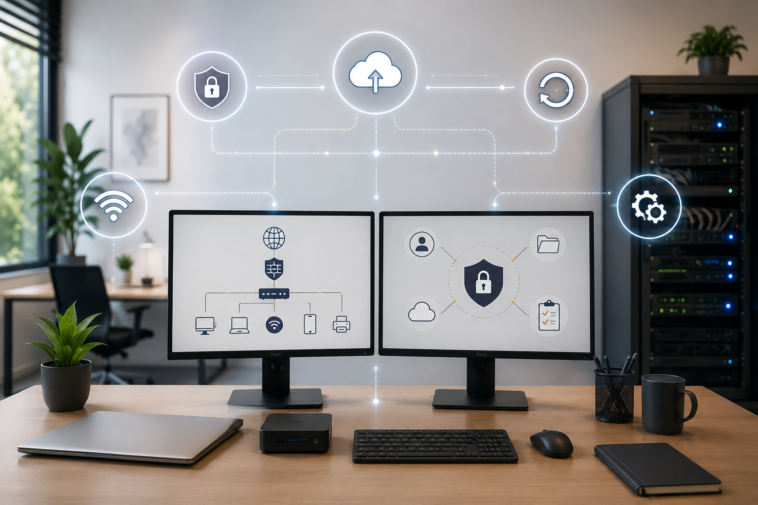 Supervision informatique, sauvegardes et alertes pour PME